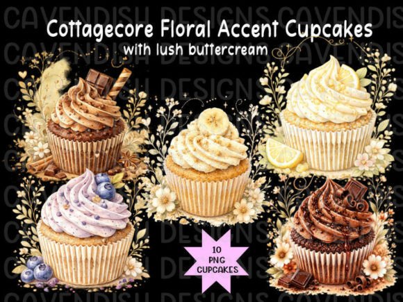 Download 10 Delicious Digital Png Cupcakes - Premium Resources