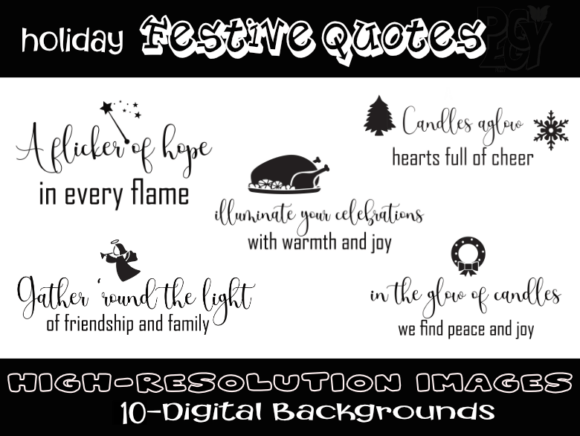 Download Holiday Festive Quotes SVG Expressions - Festive quotes Collection