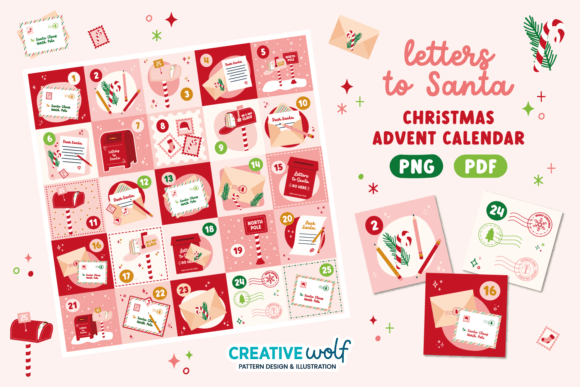 Download Letters to Santa Xmas Advent Calendar - Advent calendar Collection