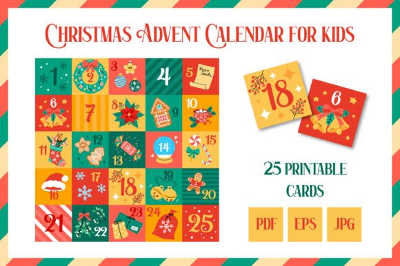 Download Christmas Advent Calendar Printable PDF - Advent calendar Collection