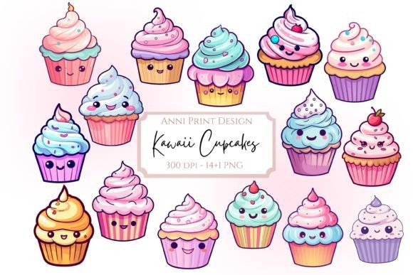 Download Cute Kawaii Cupcakes - Cupcakes Collection