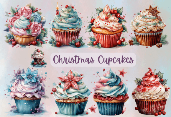 Download Christmas Cupcakes Png Clipart - Cupcakes Collection