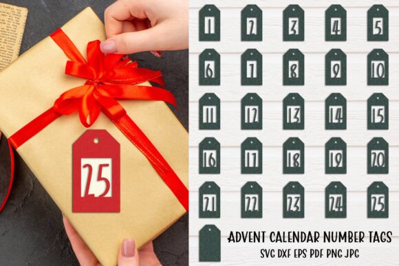 Download SVG Christmas Advent Calendar Numbers - Advent calendar Collection