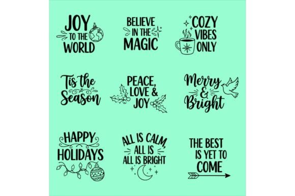 Download Free Christmas Themed Festive Quotes Set - Festive quotes Collection