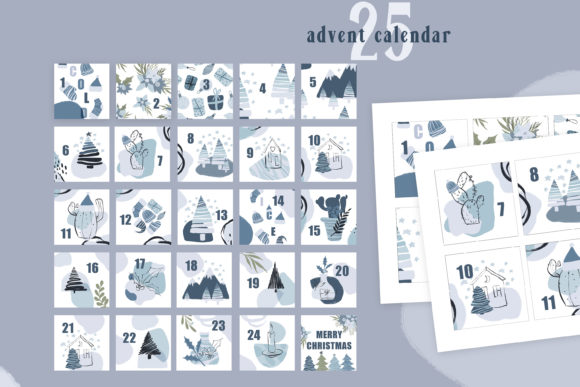Download Christmas Advent Calendar-READY to PRINT - Advent calendar Collection